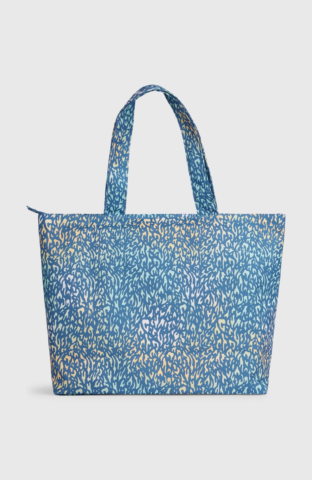 Coastal Print Tote Bag | Yellow Animal Blur