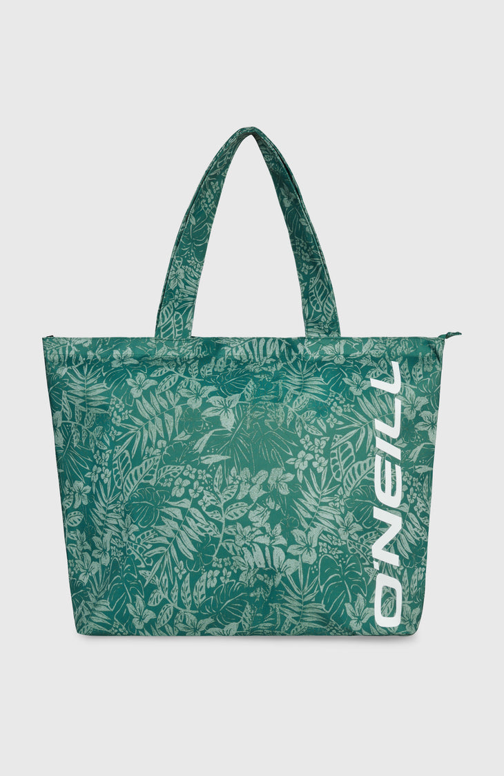 Coastal Print Tote Bag | Green Island Sky