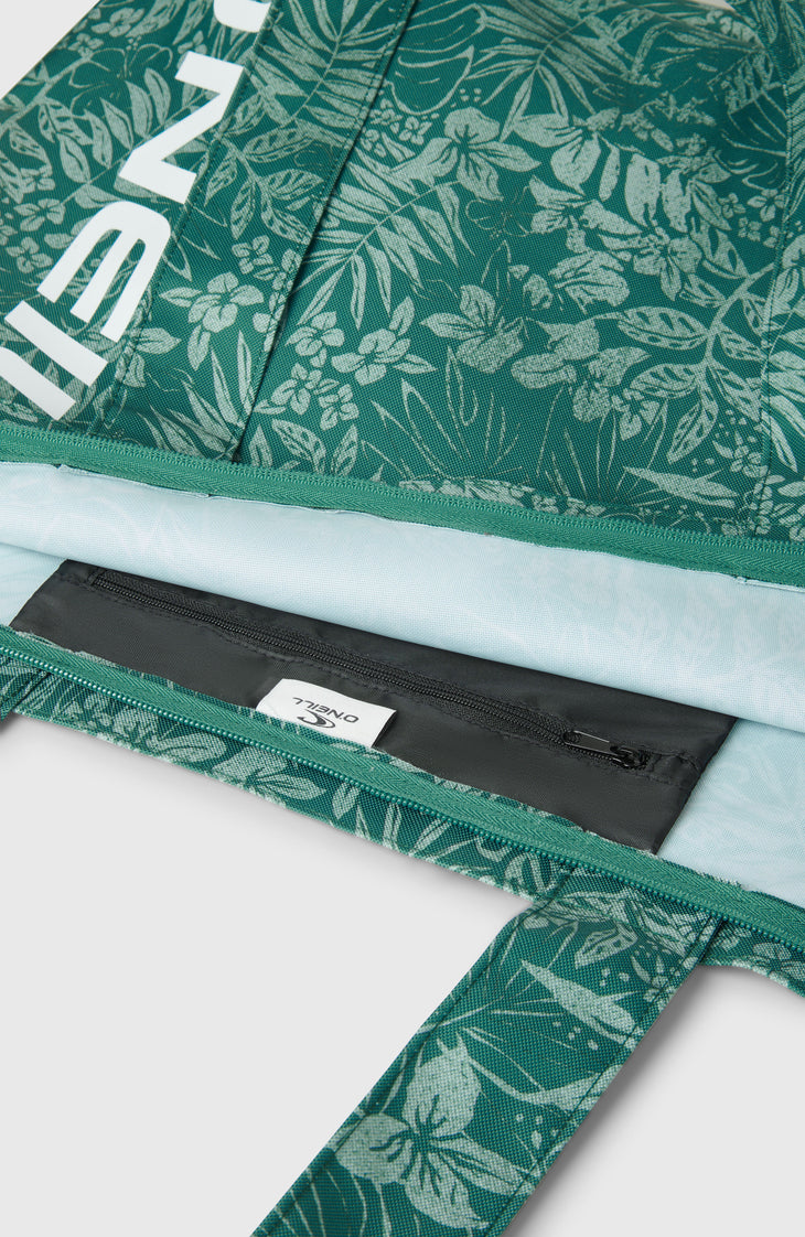 Coastal Print Tote Bag | Green Island Sky