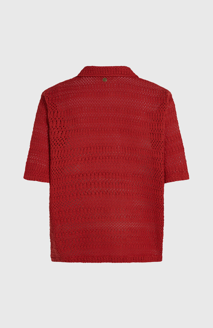 O'Riginals Crochet Shirt | Midnight Poppy