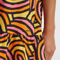 Malu Beach Dress | Orange Rainbow Stripe