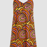 Malu Beach Dress | Orange Rainbow Stripe