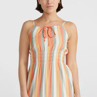Quorra Maxi Dress | Orange Multistripe