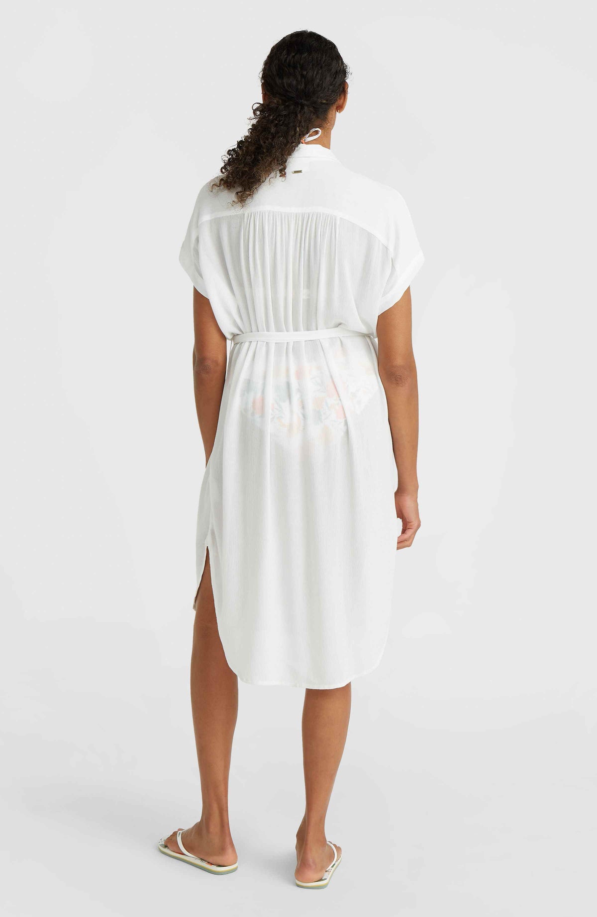 Cali Beach Shirt Dress | Snow White