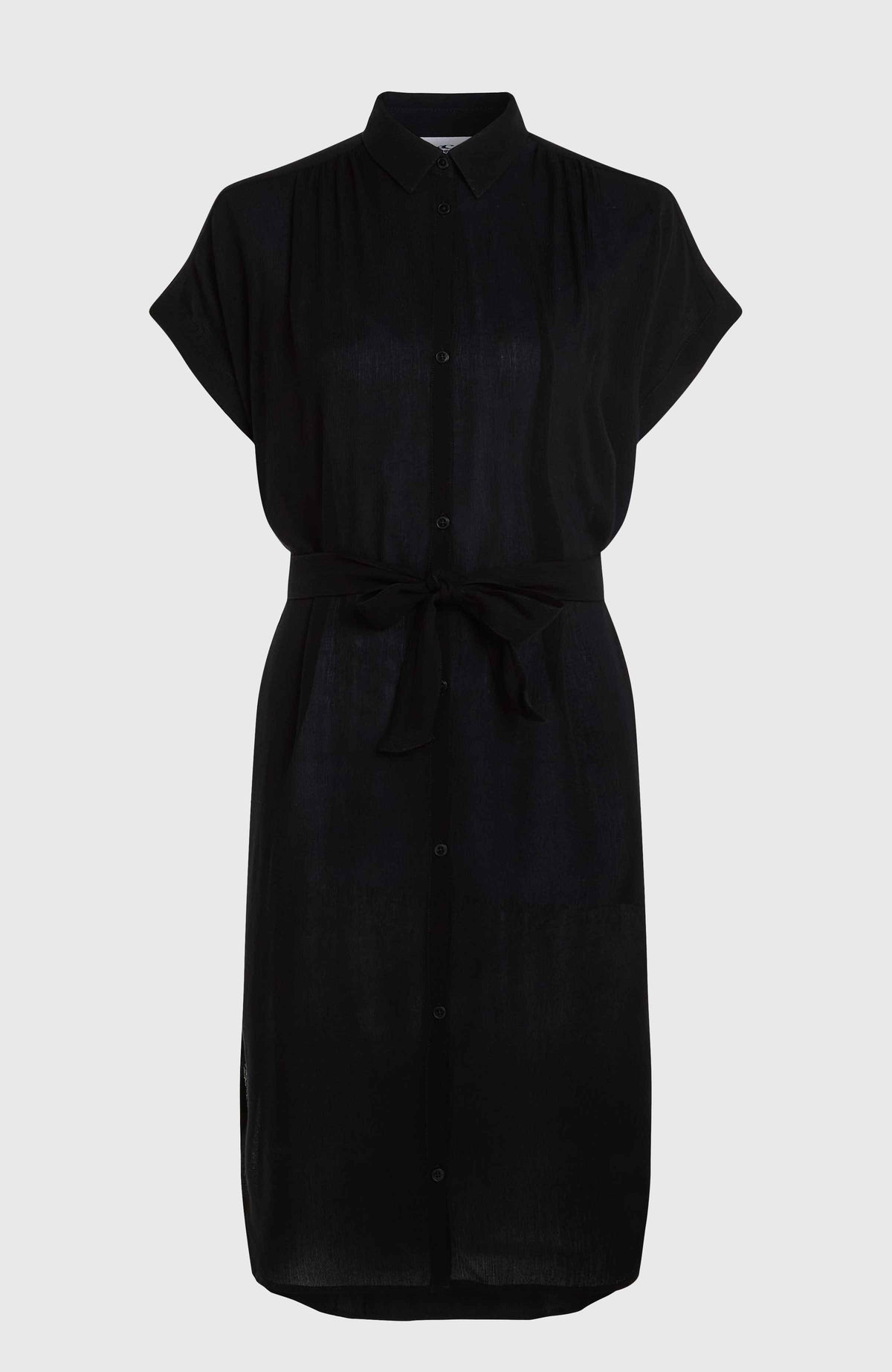 Cali Beach Shirt Dress | Black Out