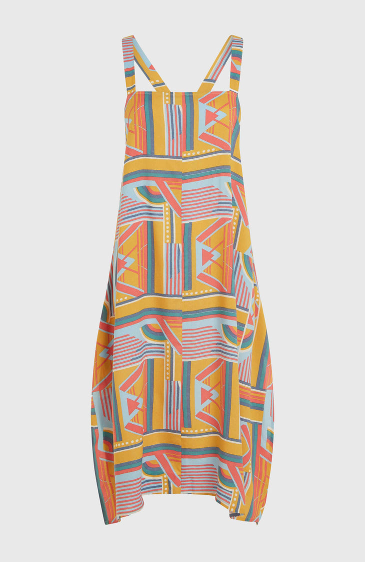 Miranda Women Of The Wave Dress | Yellow Art Geo