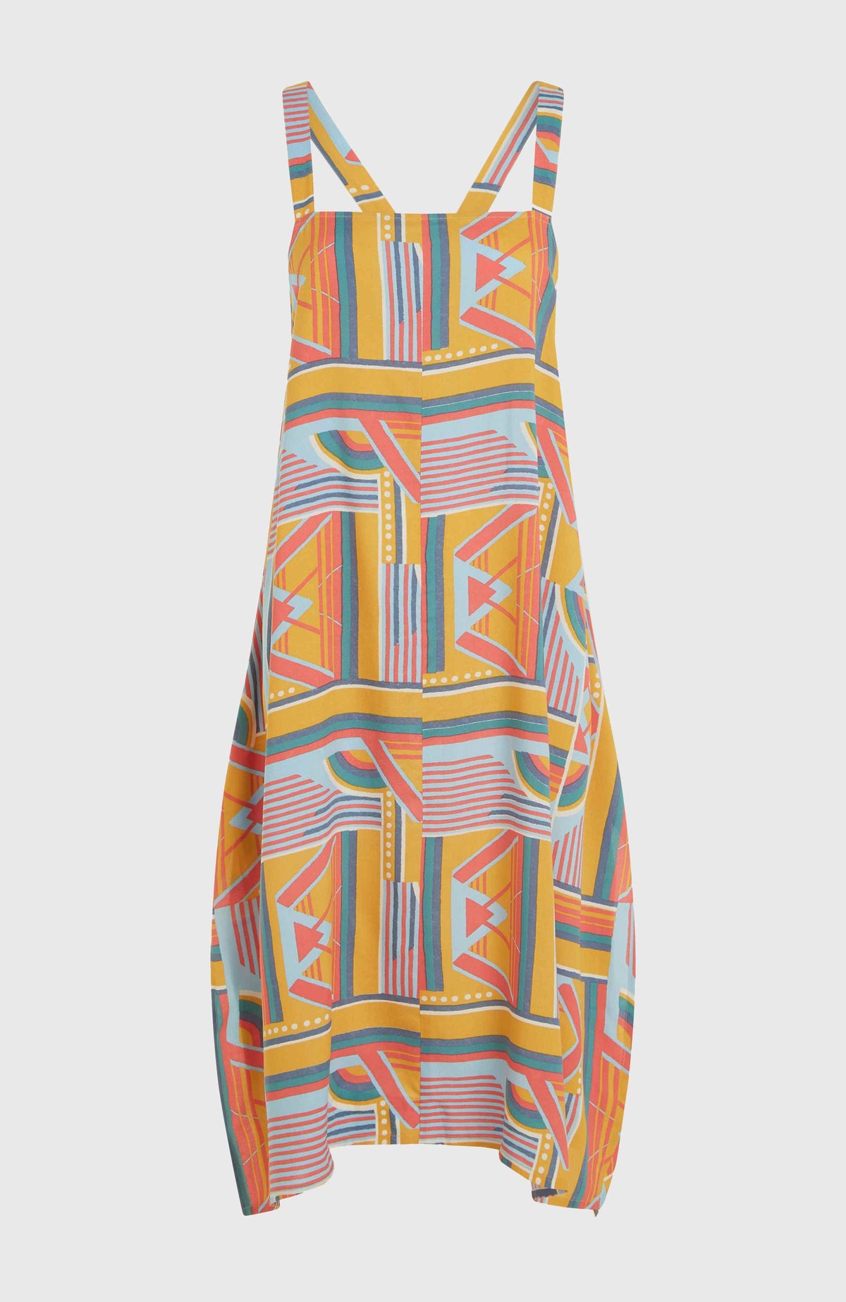 Miranda Women Of The Wave Dress | Yellow Art Geo