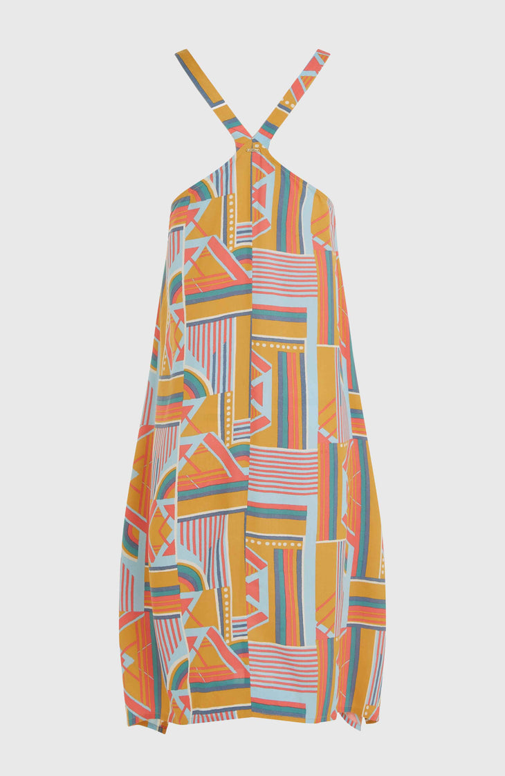 Miranda Women Of The Wave Dress | Yellow Art Geo
