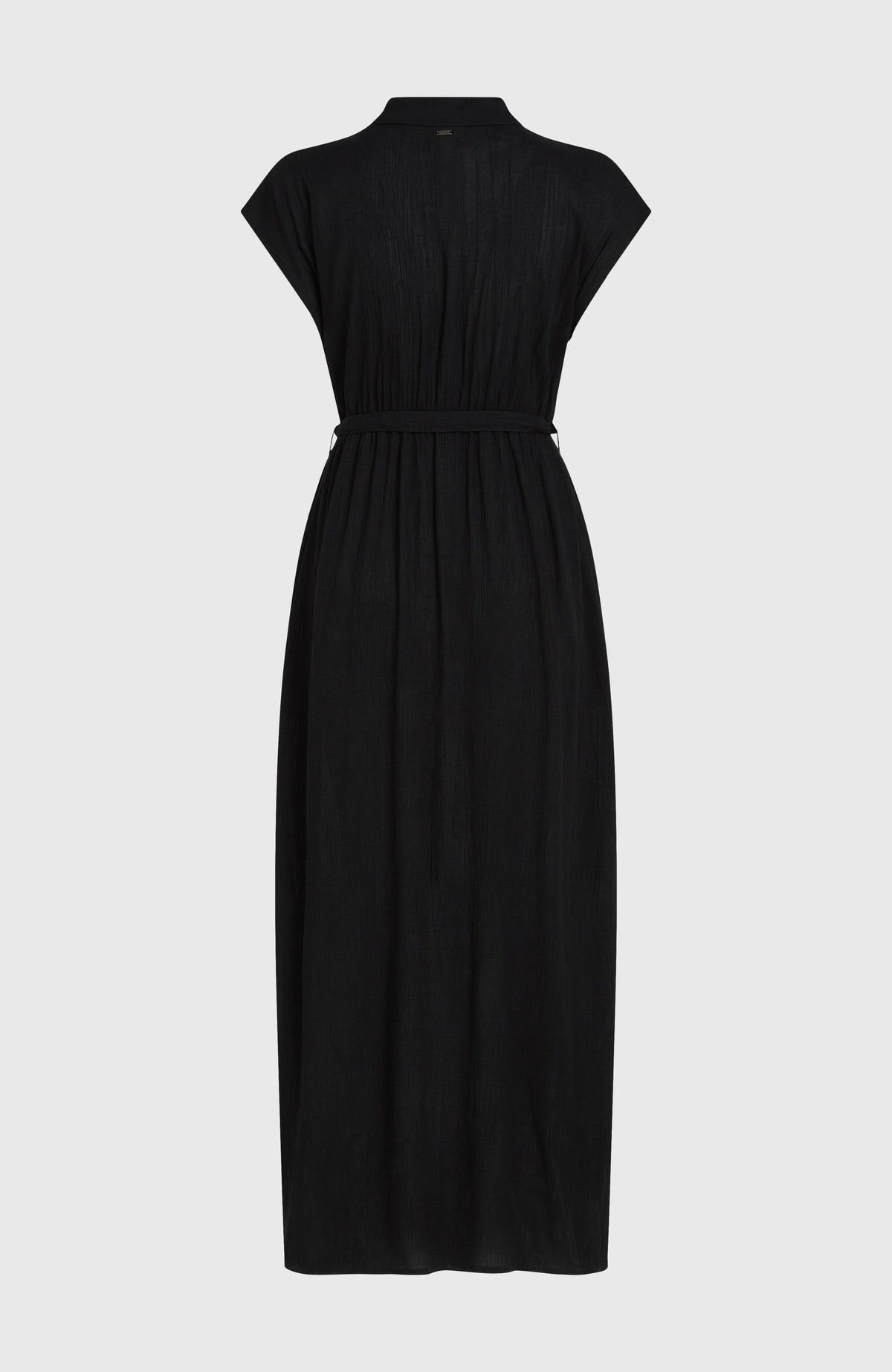 Lori Maxi Shirt Dress | Black Out