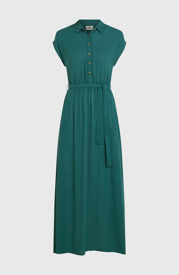 Lori Maxi Shirt Dress | Botanical Heat