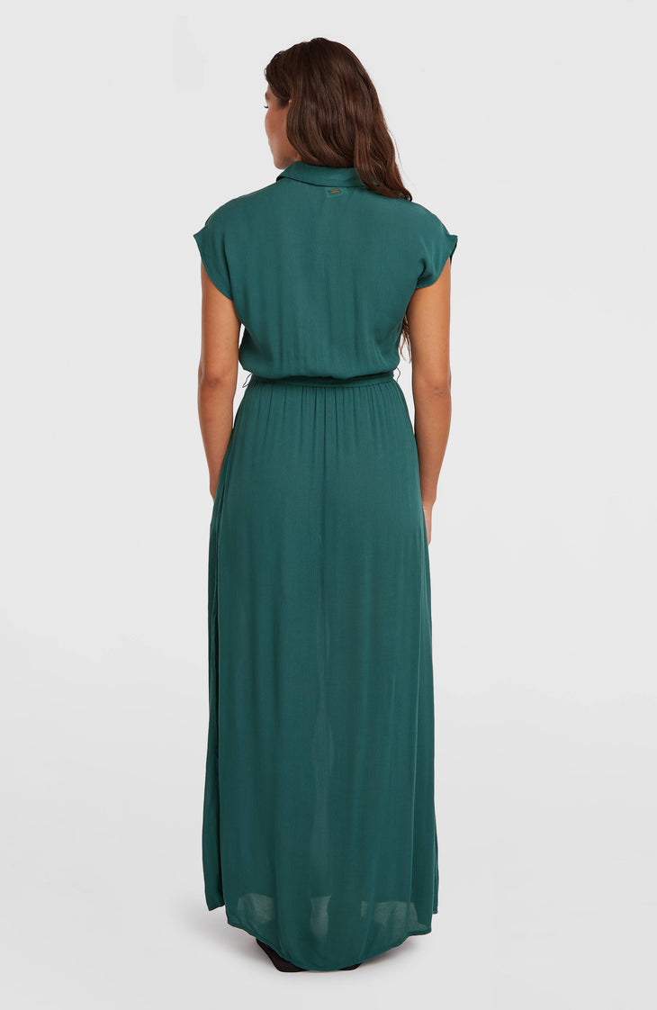 Lori Maxi Shirt Dress | Botanical Heat