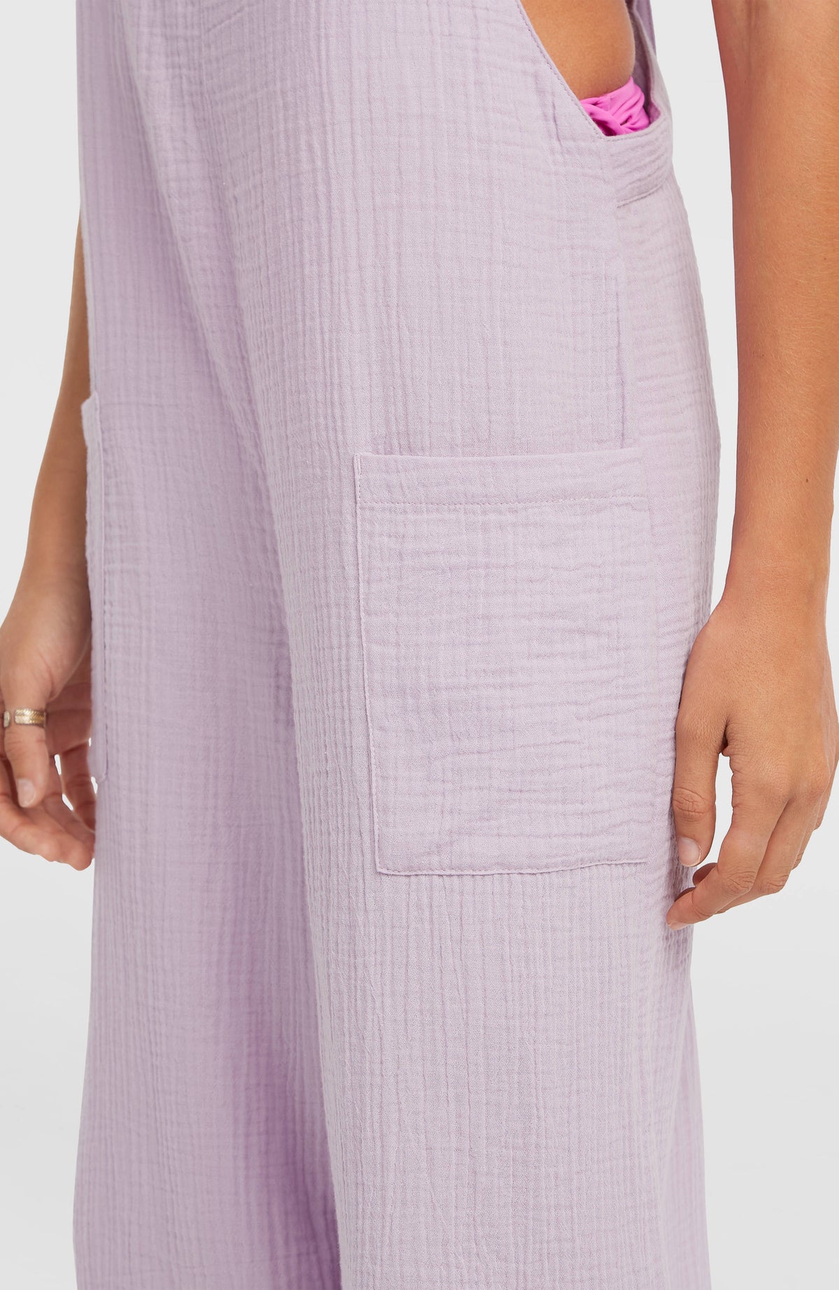Brenda Structured Dungaree | Pale Lavender