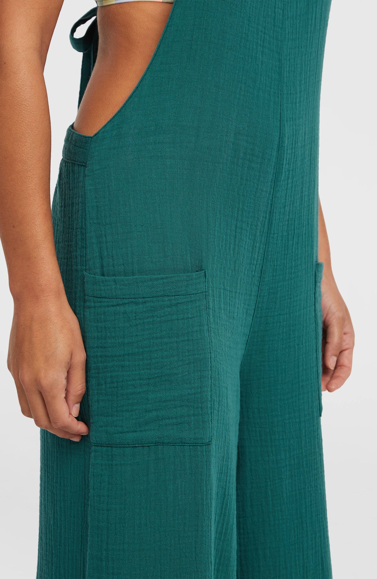 Brenda Structured Dungaree | Botanical Heat