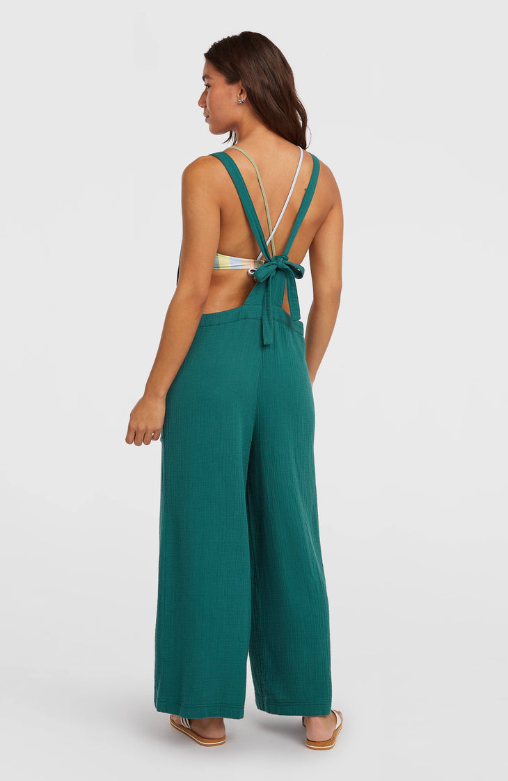 Brenda Structured Dungaree | Botanical Heat