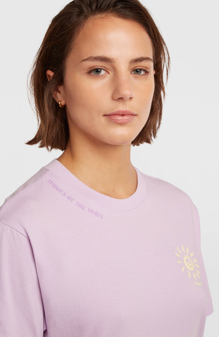 Women of the Wave T-Shirt Dress | Pale Lavender