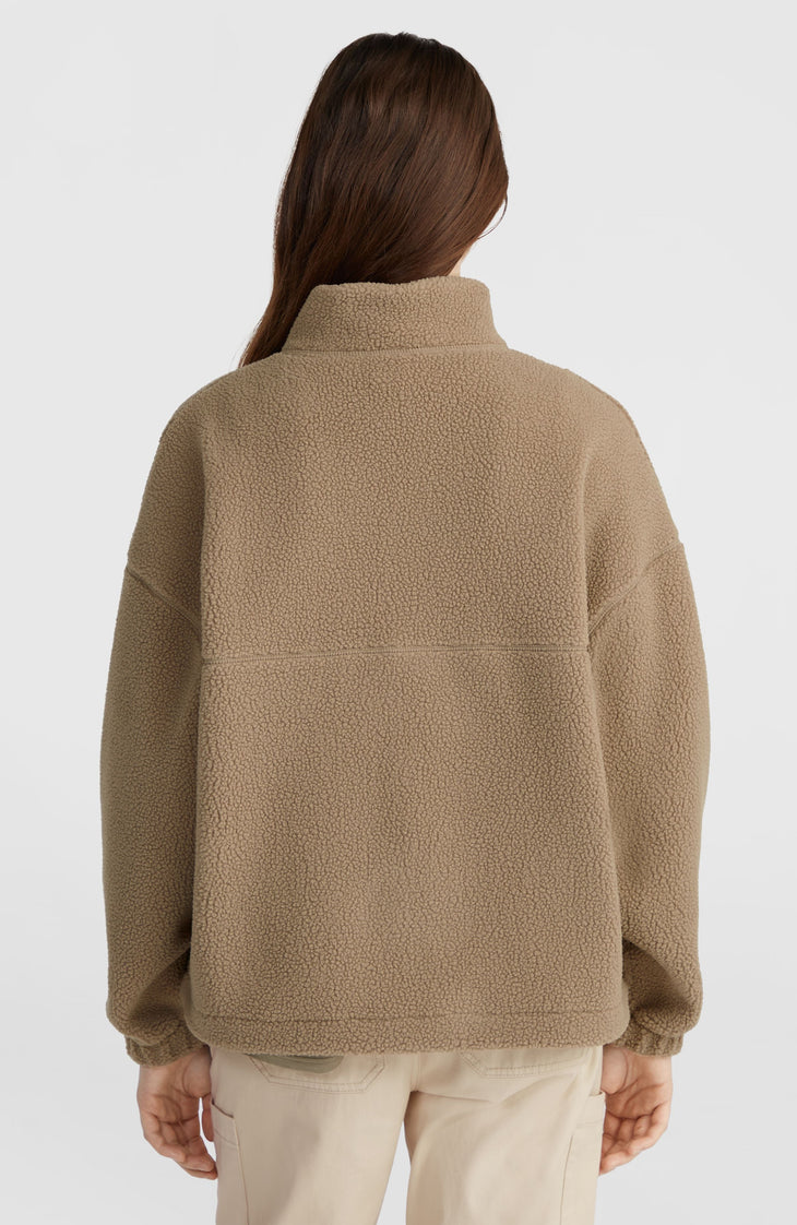 High-Pile Full-Zip Fleece | Concrete