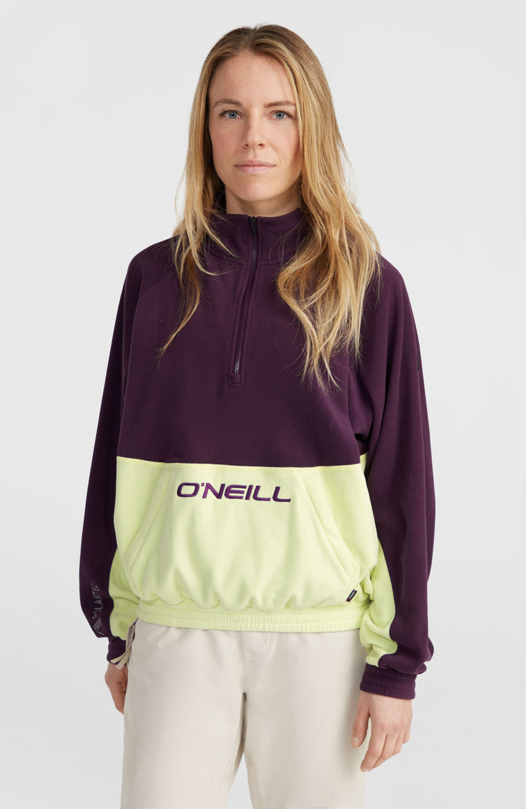 O'Riginals Polartec® 100 Half-Zip Fleece | Aubergine Colour Block O'Riginals Polartec® 100 Half-Zip Fleece | Aubergine Colour Block