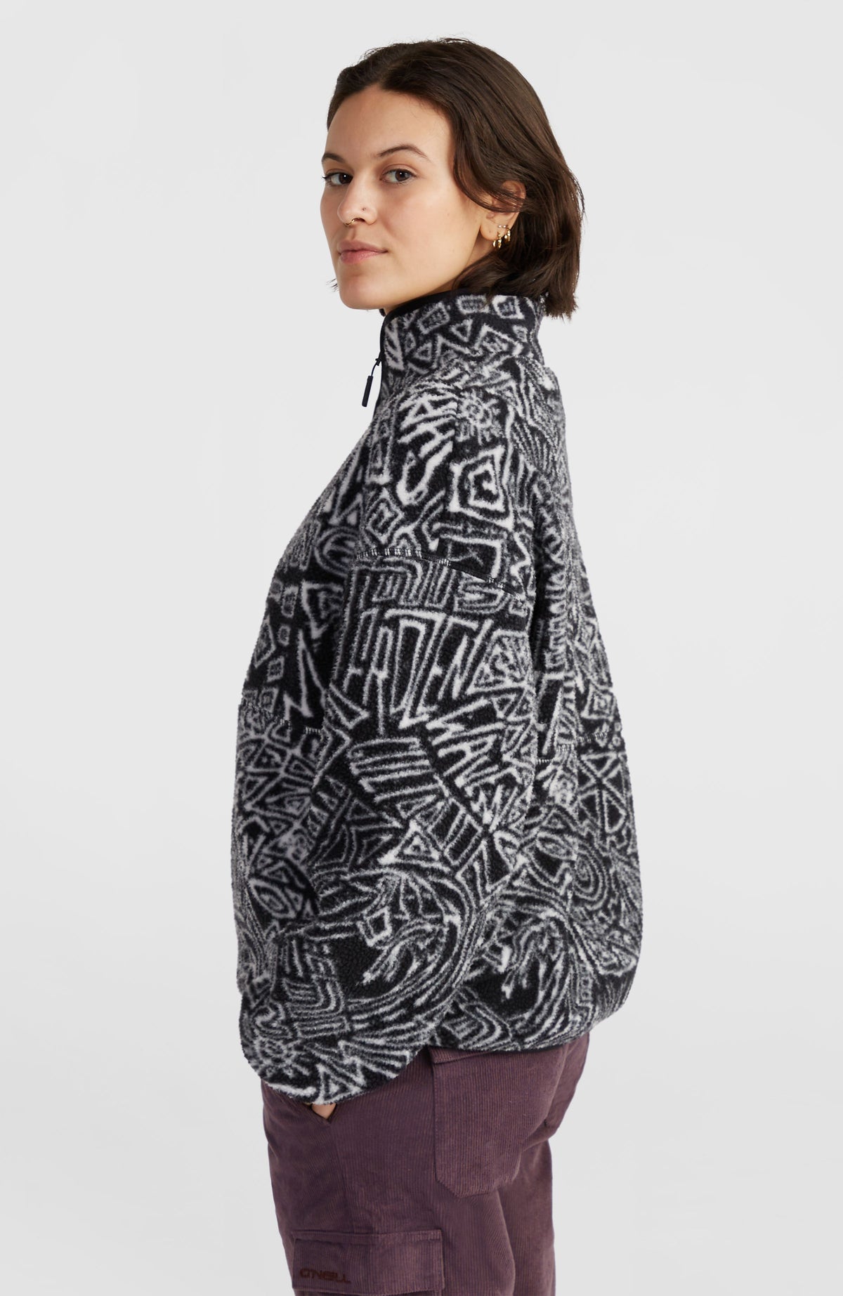 Surf Heroes High-Pile Fleece | White/Black Sketcheritage