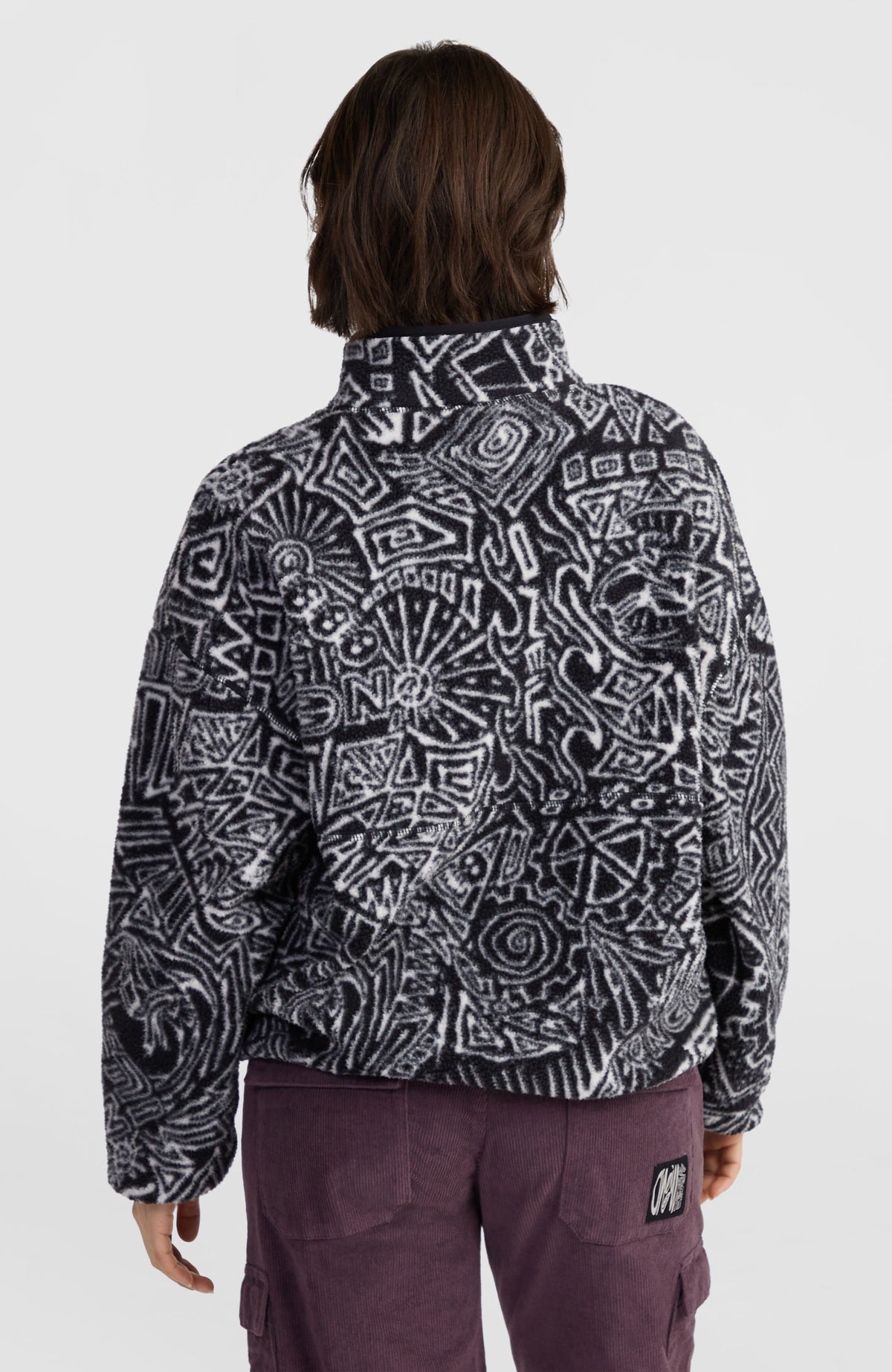 Surf Heroes High-Pile Fleece | White/Black Sketcheritage