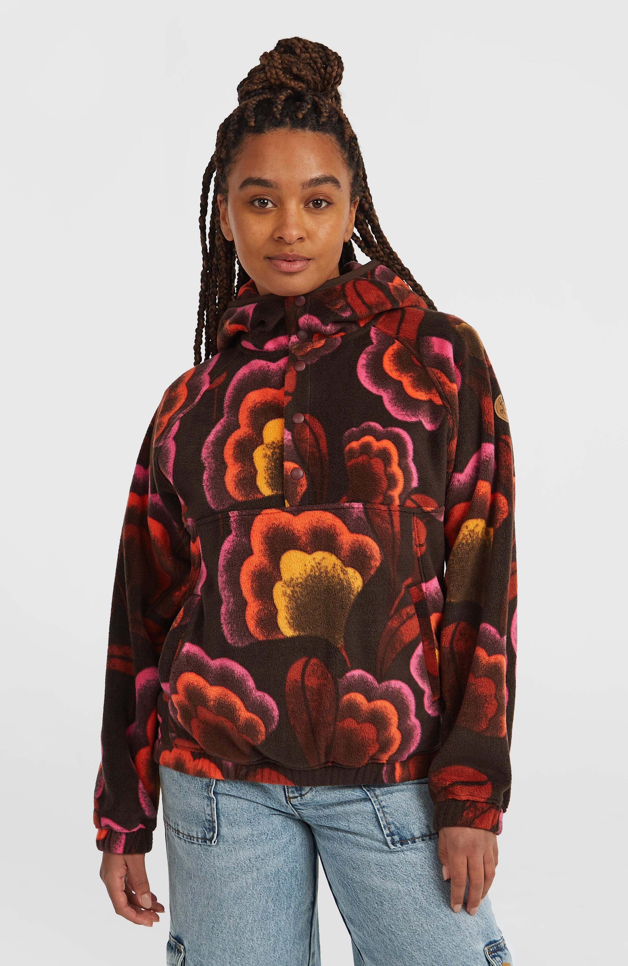O'Riginals Superfleece Hoodie | Brown Originals Flower – O'Neill