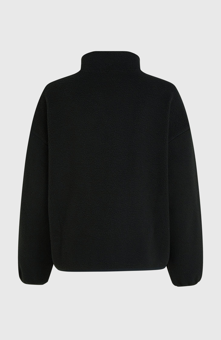 Must-Have High-Pile Full-Zip Fleece | Black Out