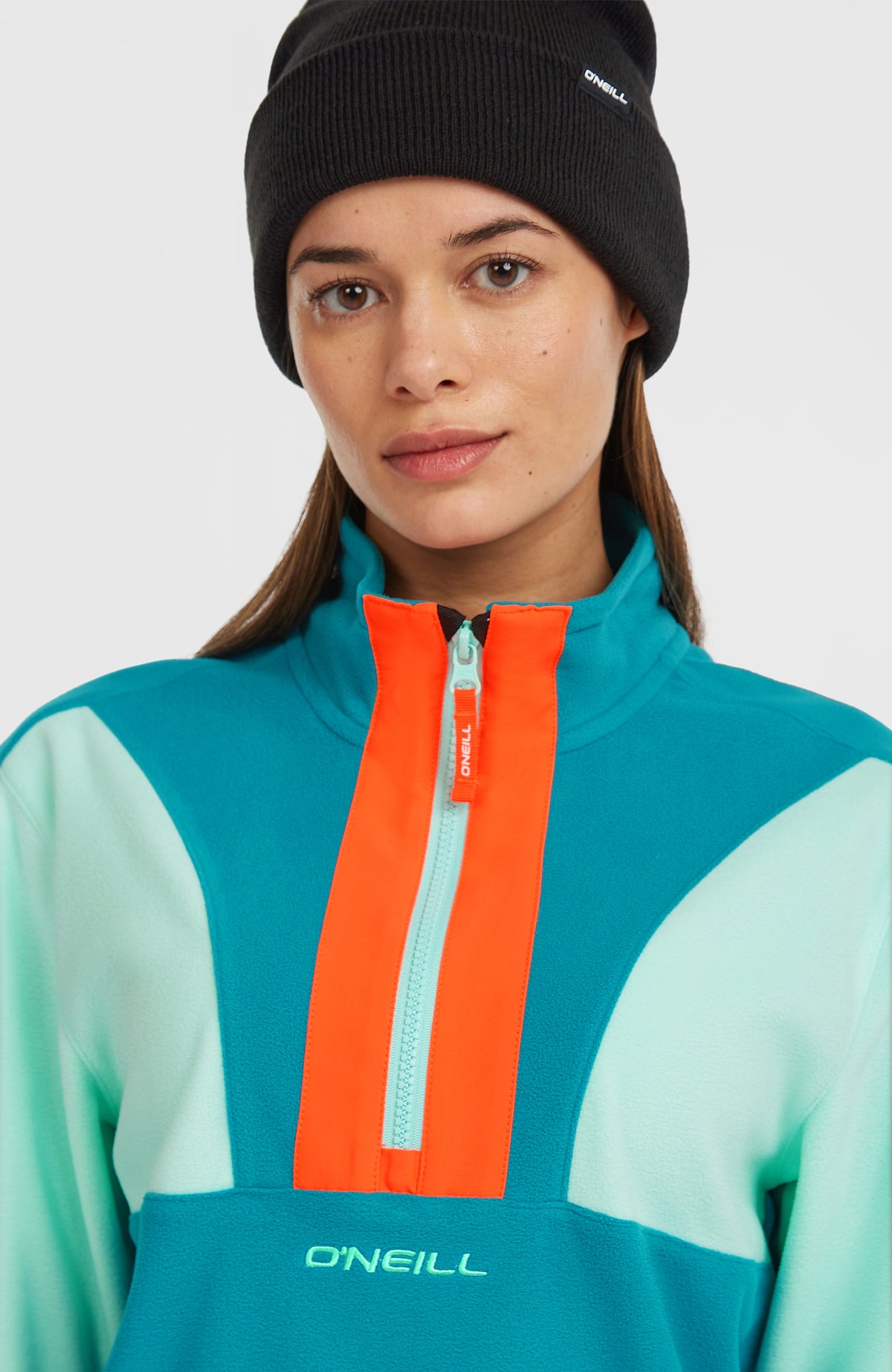 FWC'Cruz Triple Polartec® Half-Zip Fleece | Retro Mint Colour Block