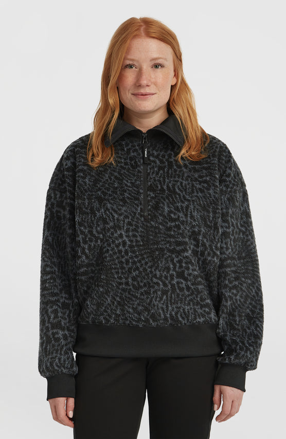 Must-Have Half-Zip Fleece | Black Animalica