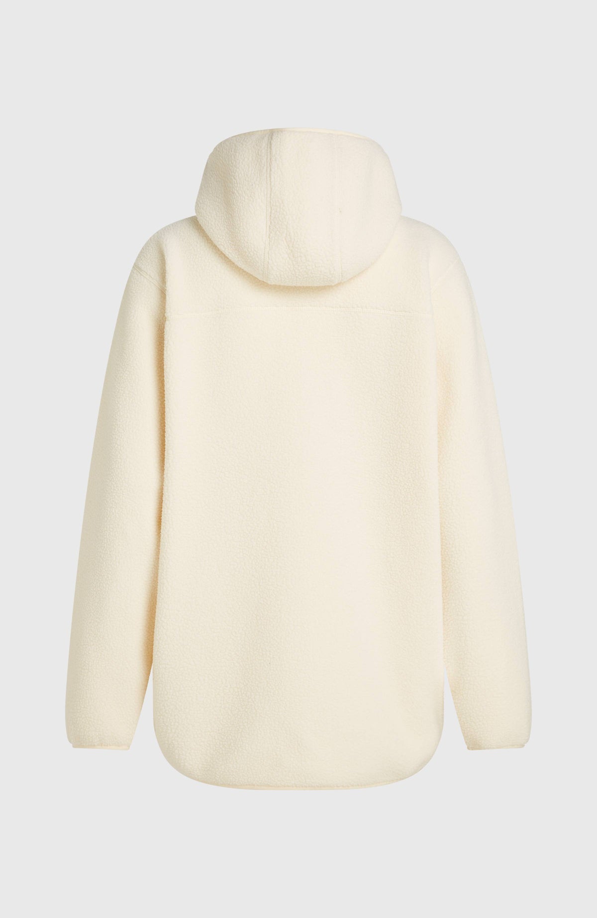 Must-Have Long Full-Zip High-Pile Fleece | Linen White