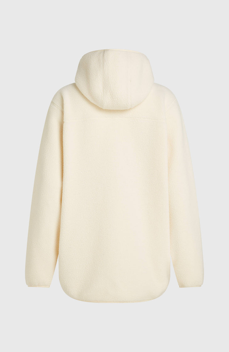Must-Have Long Full-Zip High-Pile Fleece | Linen White