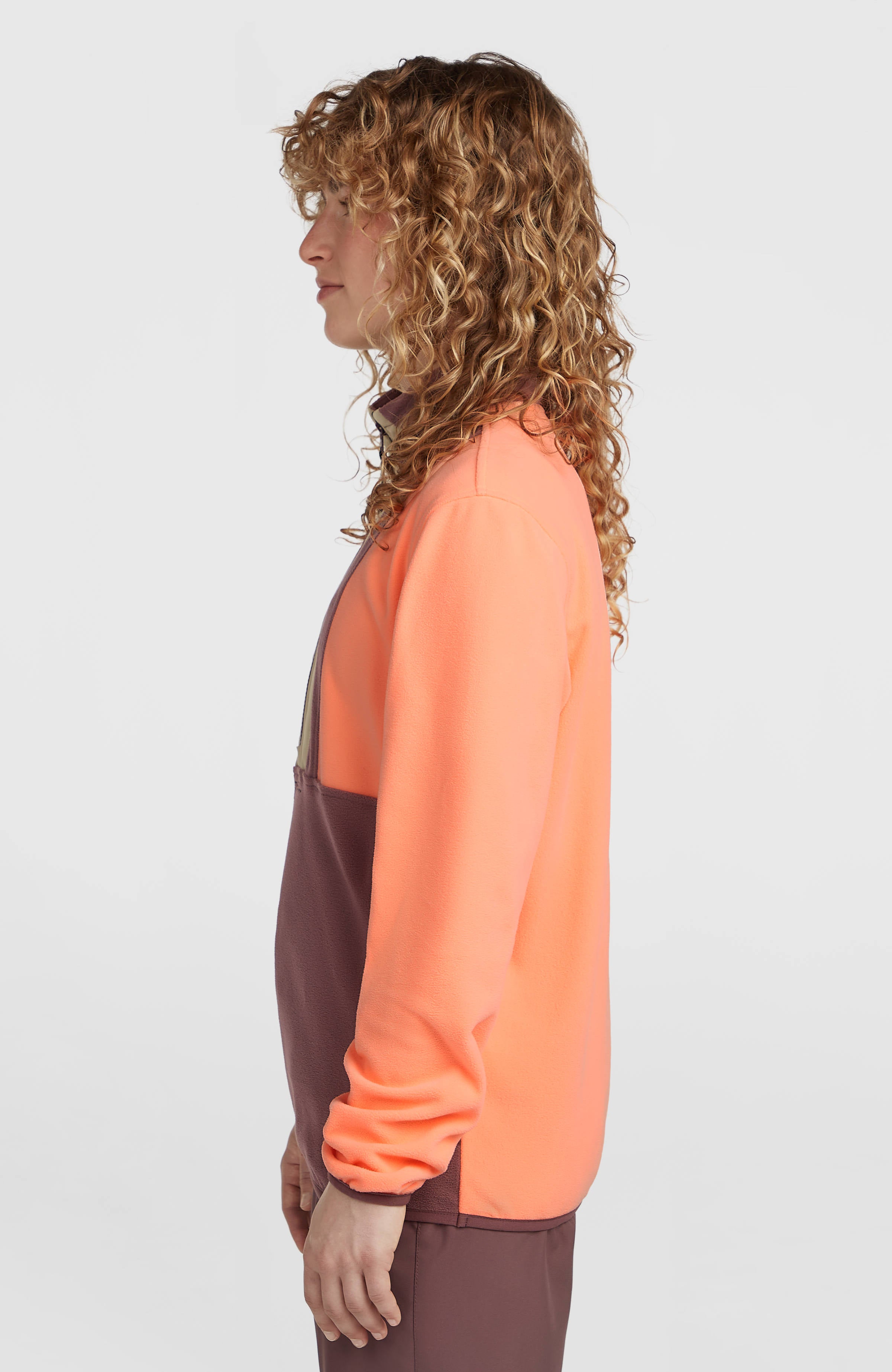 FWC'Cruz Triple Polartec® Half-Zip Fleece | Funky Peach Colour