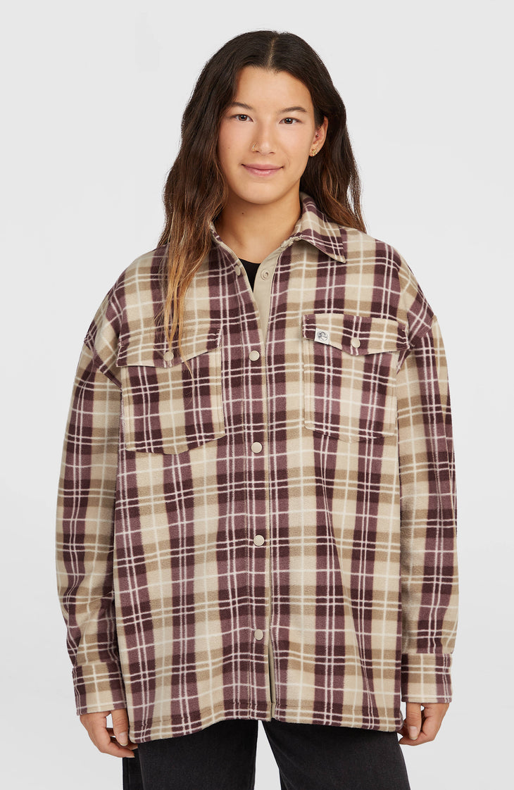 O'Riginals Superfleece Shirt | Beige Check Flannel