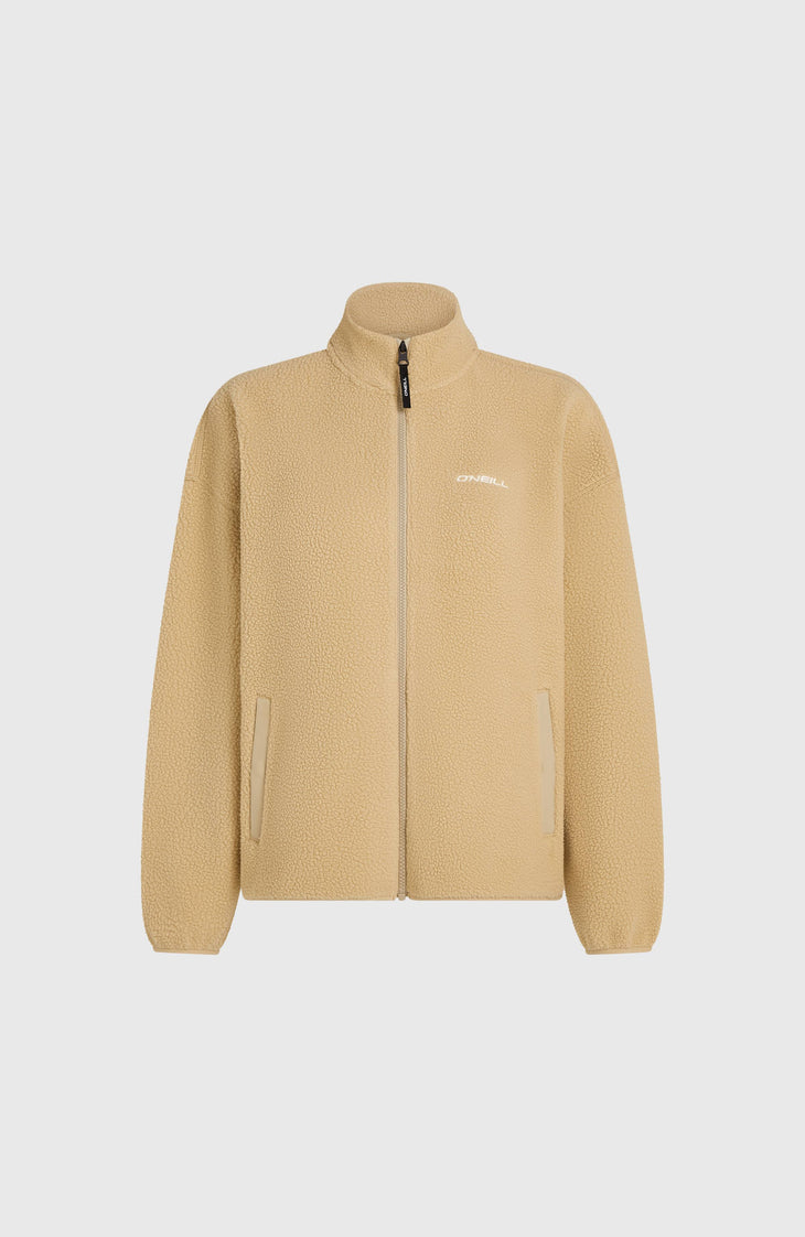 Must-Have High-Pile Full-Zip Fleece | Olive Blush