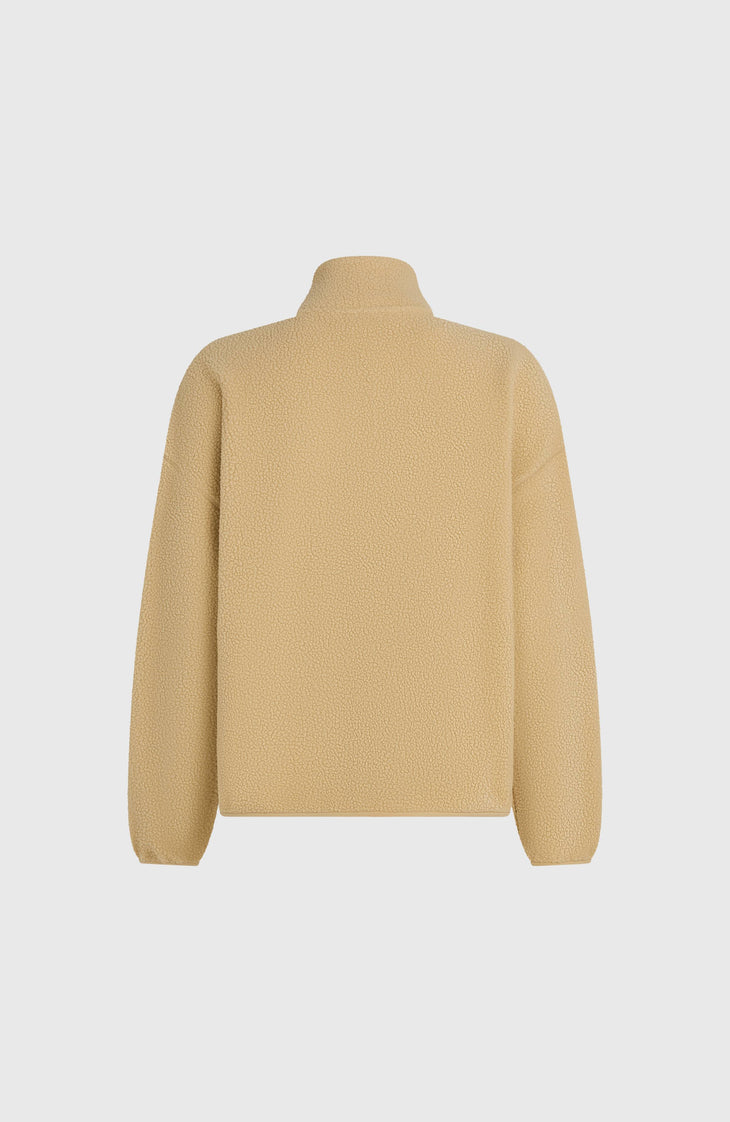 Must-Have High-Pile Full-Zip Fleece | Olive Blush