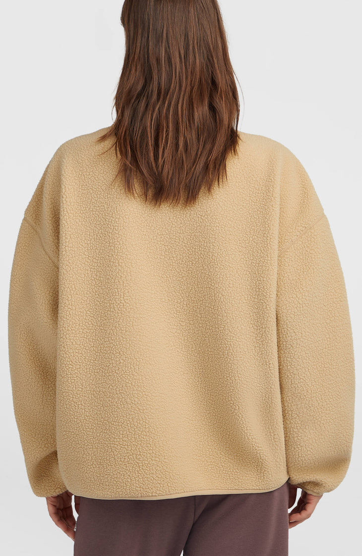 Must-Have High-Pile Full-Zip Fleece | Olive Blush