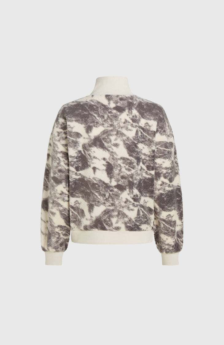 Must-Have Half-Zip Fleece | Grey Mountain Landscape