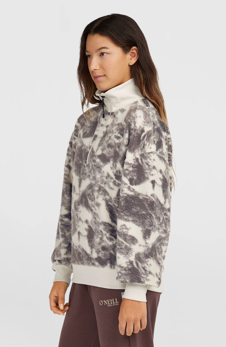Must-Have Half-Zip Fleece | Grey Mountain Landscape