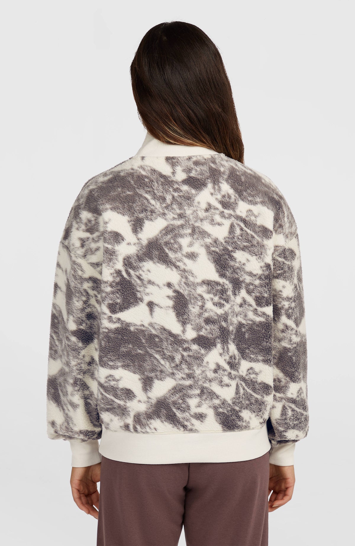 Must-Have Half-Zip Fleece | Grey Mountain Landscape