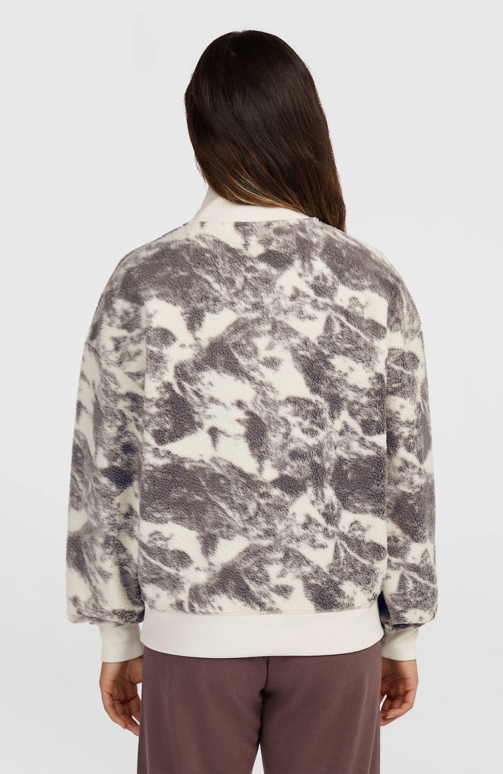 Must-Have Half-Zip Fleece | Grey Mountain Landscape