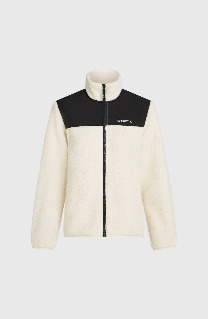 FWC'Cruz Fuzzy Full-Zip Fleece | Linen White Colour Block