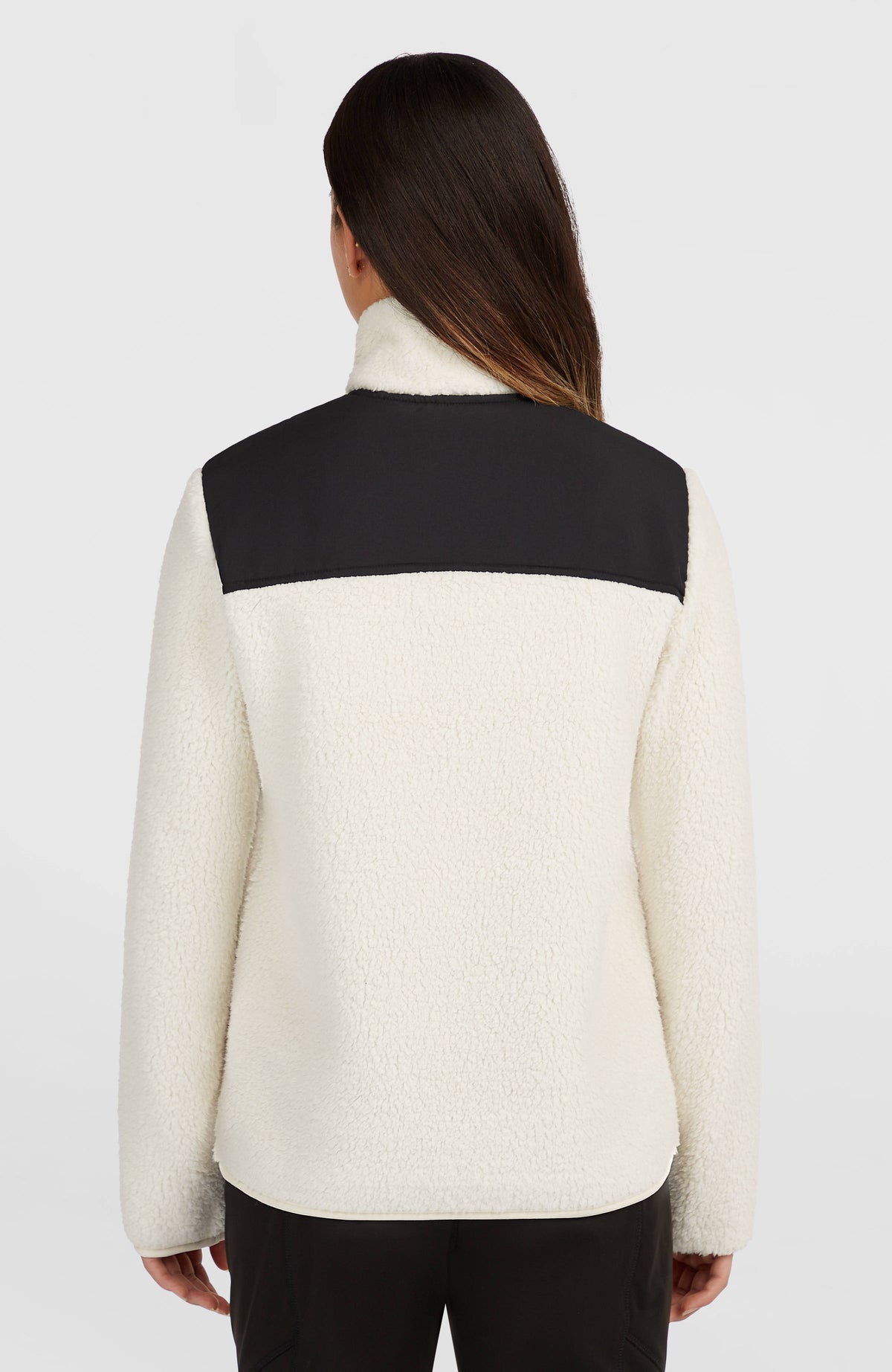 FWC'Cruz Fuzzy Full-Zip Fleece | Linen White Colour Block