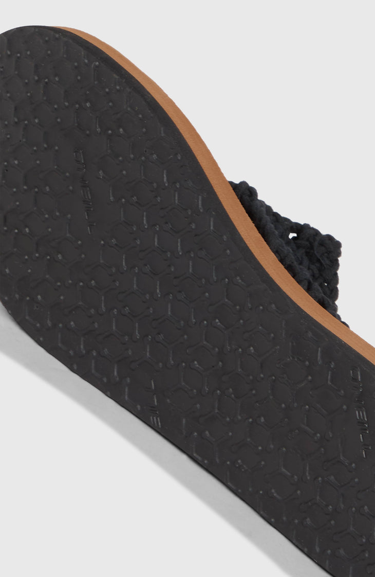 Ditsy Crochet Sandals | Black Out