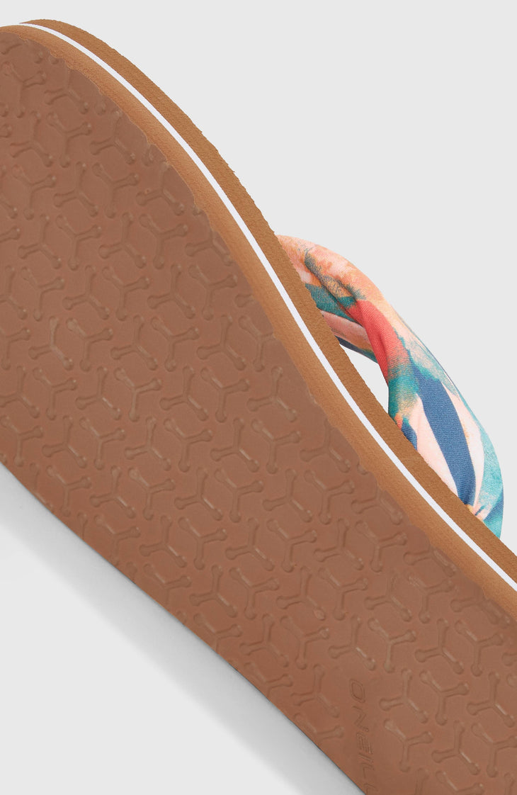 Ditsy Sun Sandals | Blue Painted Tropics