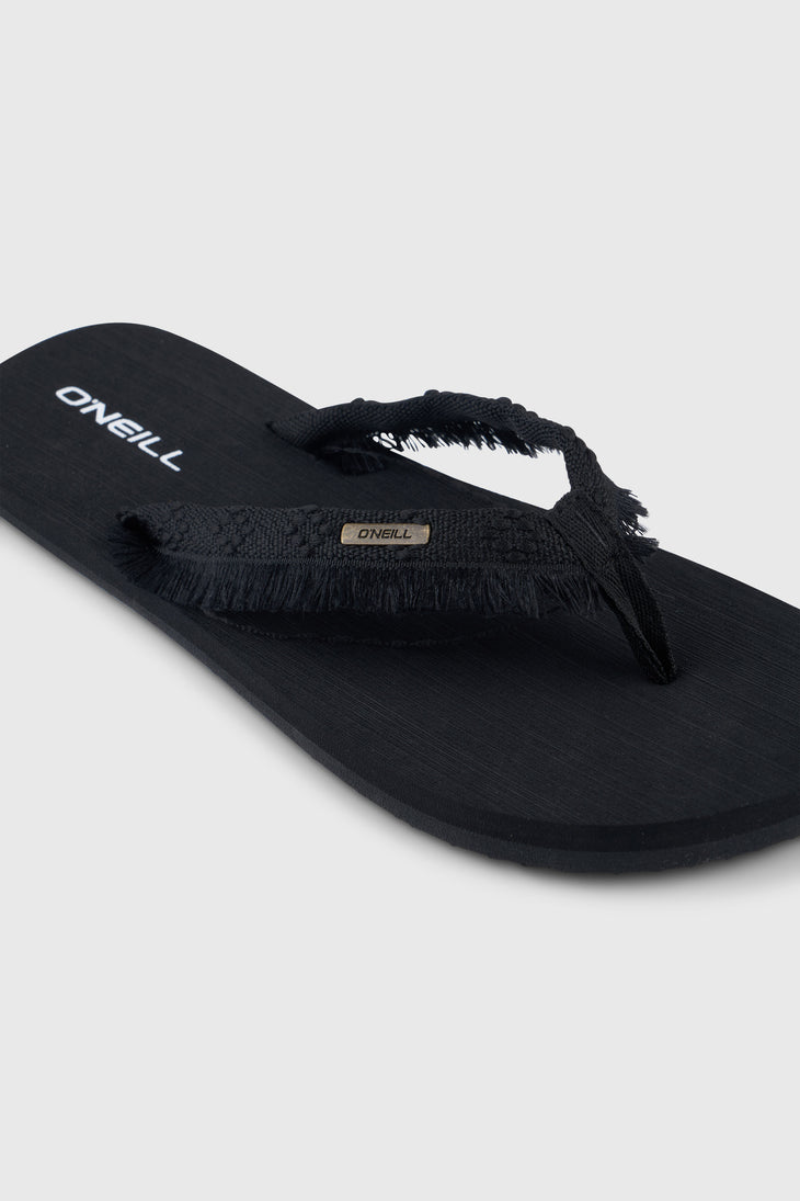 Ditsy Jacquard Sandals | Black Out