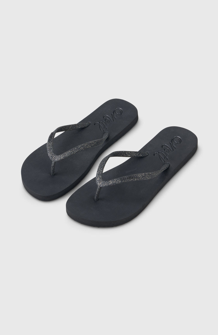 Profile Glitter Sandals | Black Out