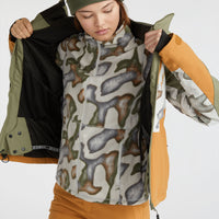 Carbonite Snow Jacket | Deep Lichen Green Colour Block