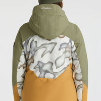 Carbonite Snow Jacket | Deep Lichen Green Colour Block