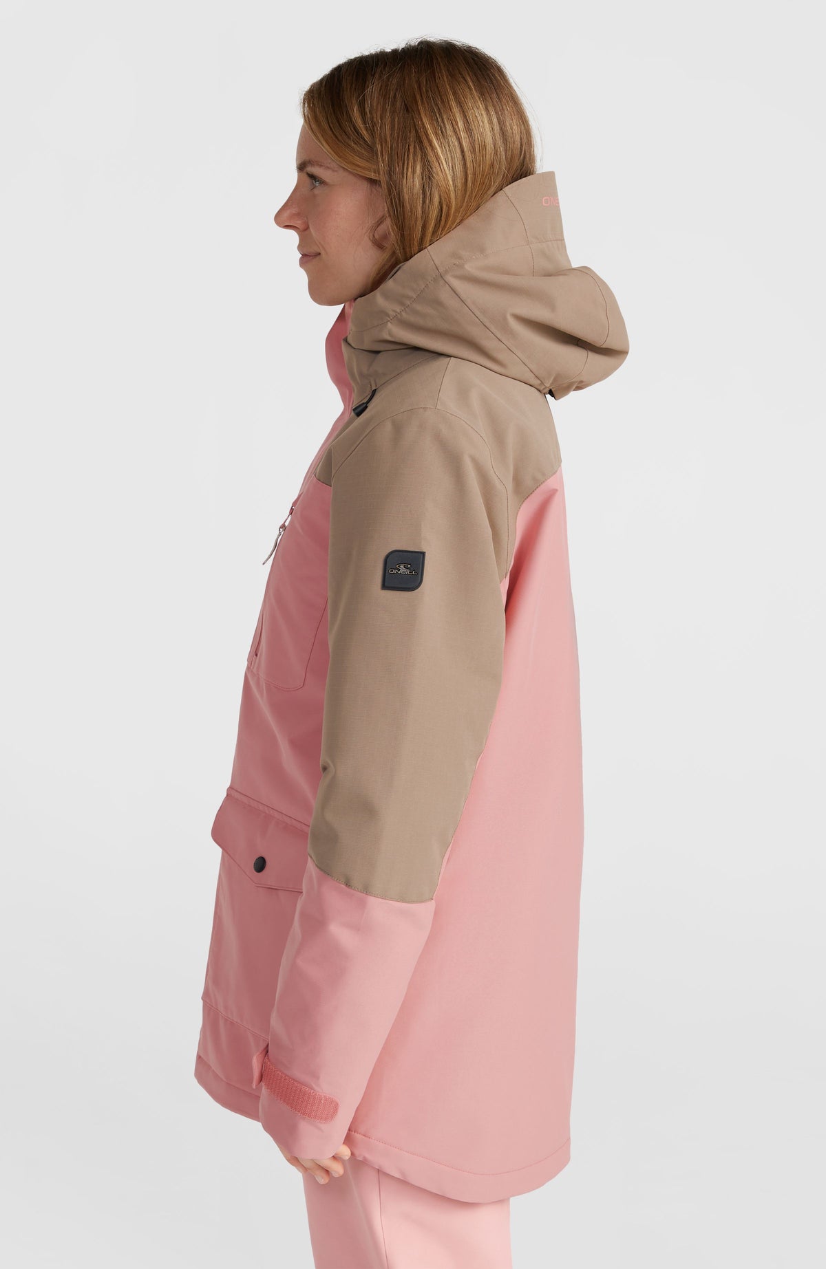 Utility Hybrid Snow Jacket | Genuine Pink Colour Block