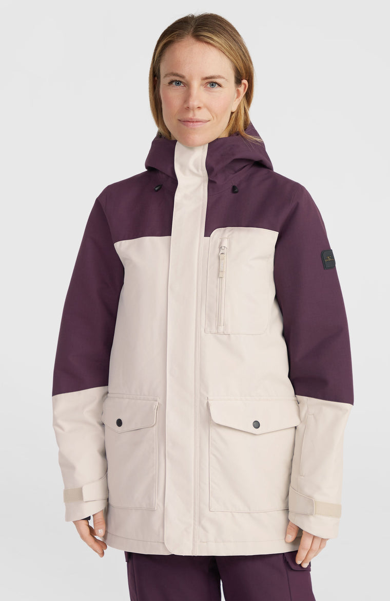 Utility Hybrid Snow Jacket | Atmosphere Colour Block Utility Hybrid Snow Jacket | Atmosphere Colour Block