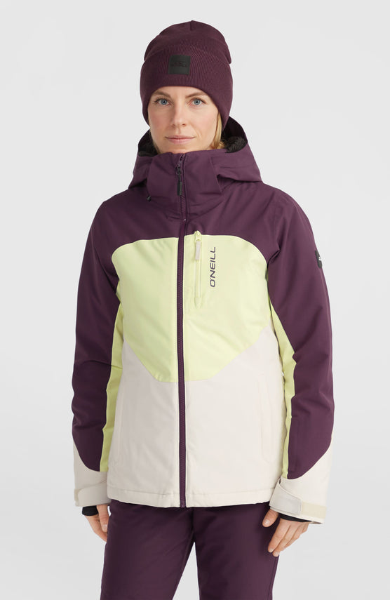 Carbonite Snow Jacket | Aubergine Colour Block
