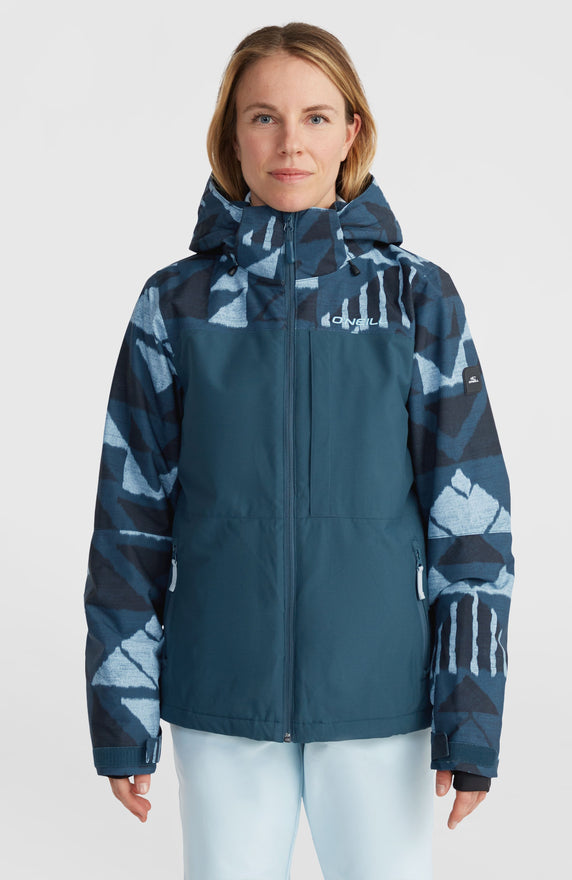 Aplite Plus Snow Jacket | Blue Triangle Ikat Aplite Plus Snow Jacket | Blue Triangle Ikat